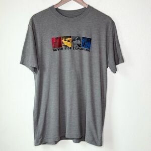 The North Face Never Stop Exploring Short Sleeve Gray T Shirt - Men’s US L